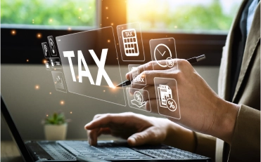 CPA professional checking tax form online representing Small business tax preparation services in Billings, Montana