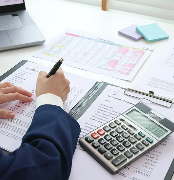 CPA professional reviewing Accounting-related data representing Tax and Accounting Services in Billings, Montana